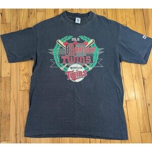 Vintage 1993 Minnesota Twins T-Shirt MLB Graphic Baseball Single Stitch Size XL